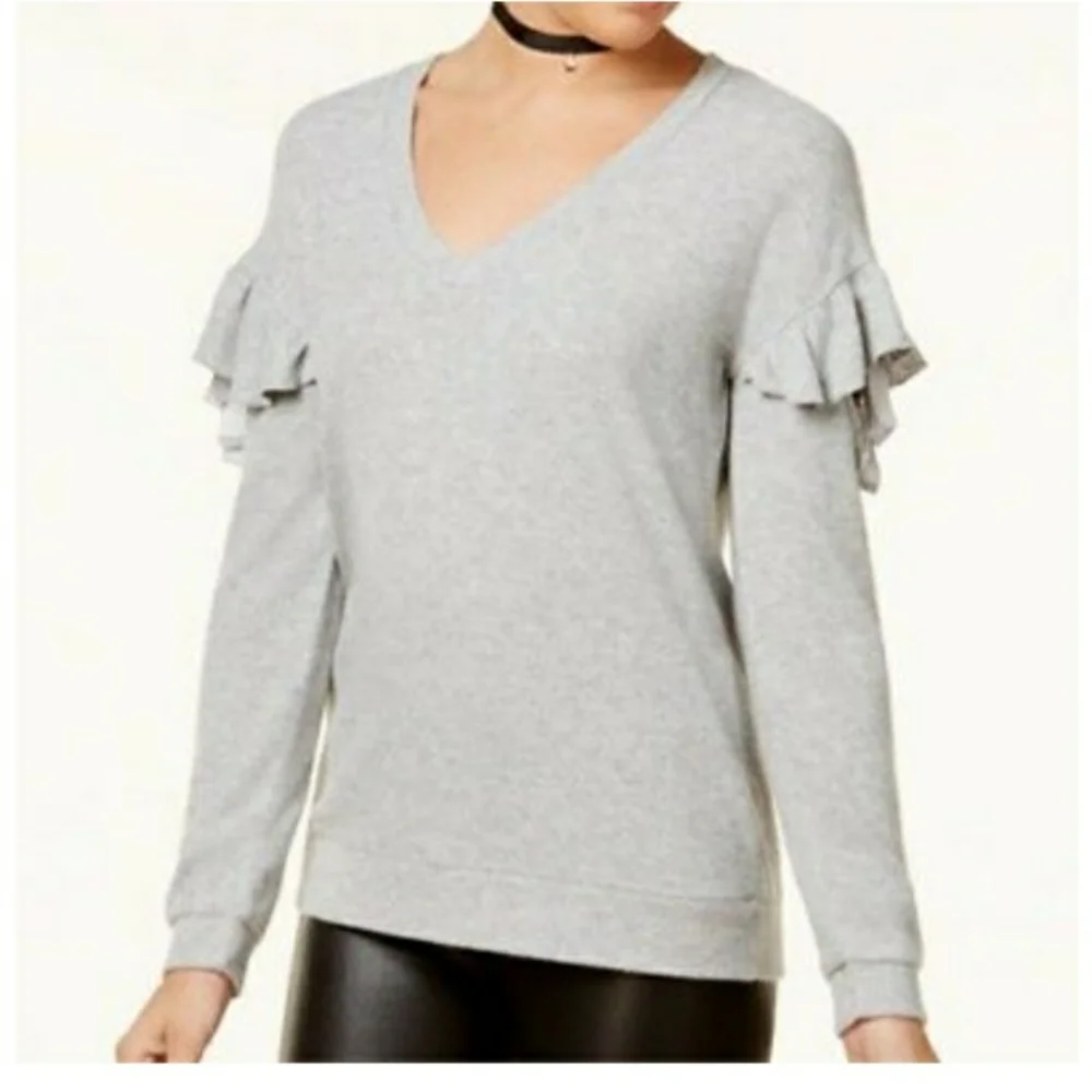 Grey Cut Out Sweater